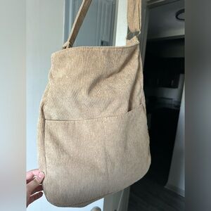 Canvas hobo crossbody bag